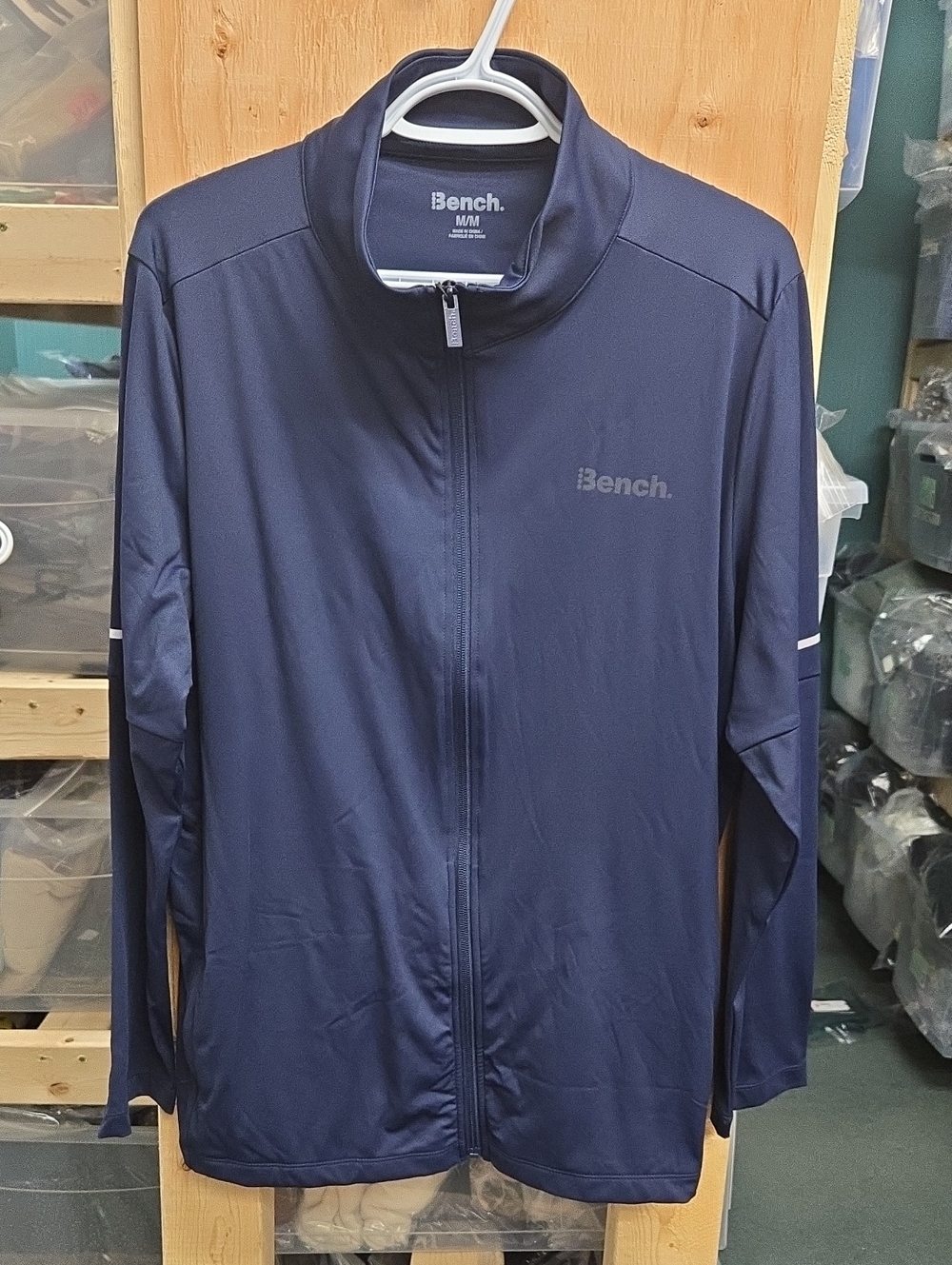 Bench Size M Navy Full Zip Lightweight Jacket